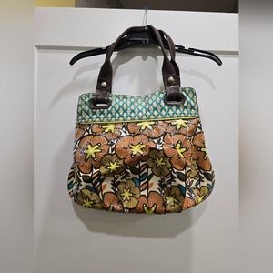 Fossil Keyper Floral Patterned Purse,